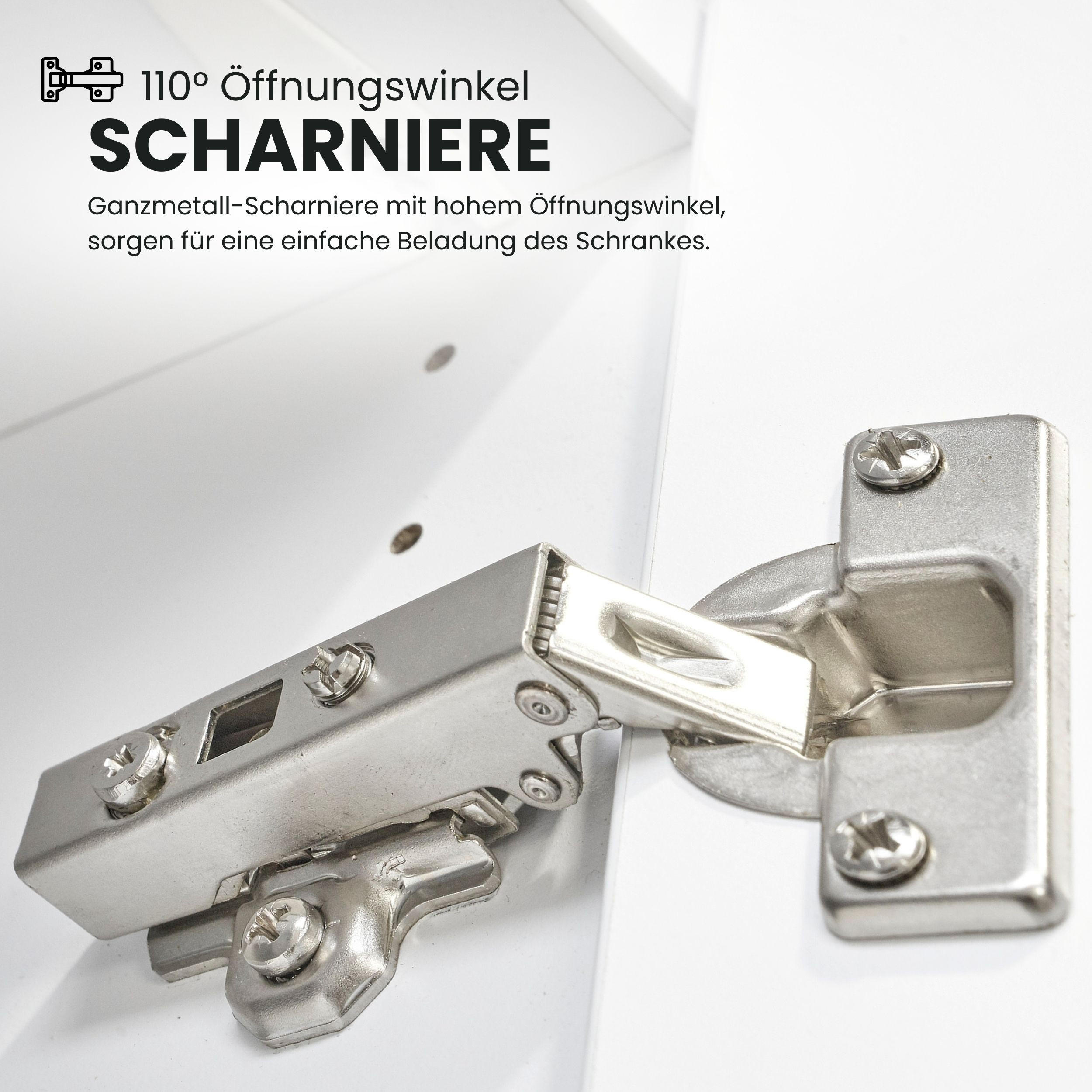 AKTENSCHRANK groß mit Flügeltüren 41,7/80/145,2 cm in Weiß - Weiß, Holzwerkstoff (80/145.2/41.7cm) - bümö