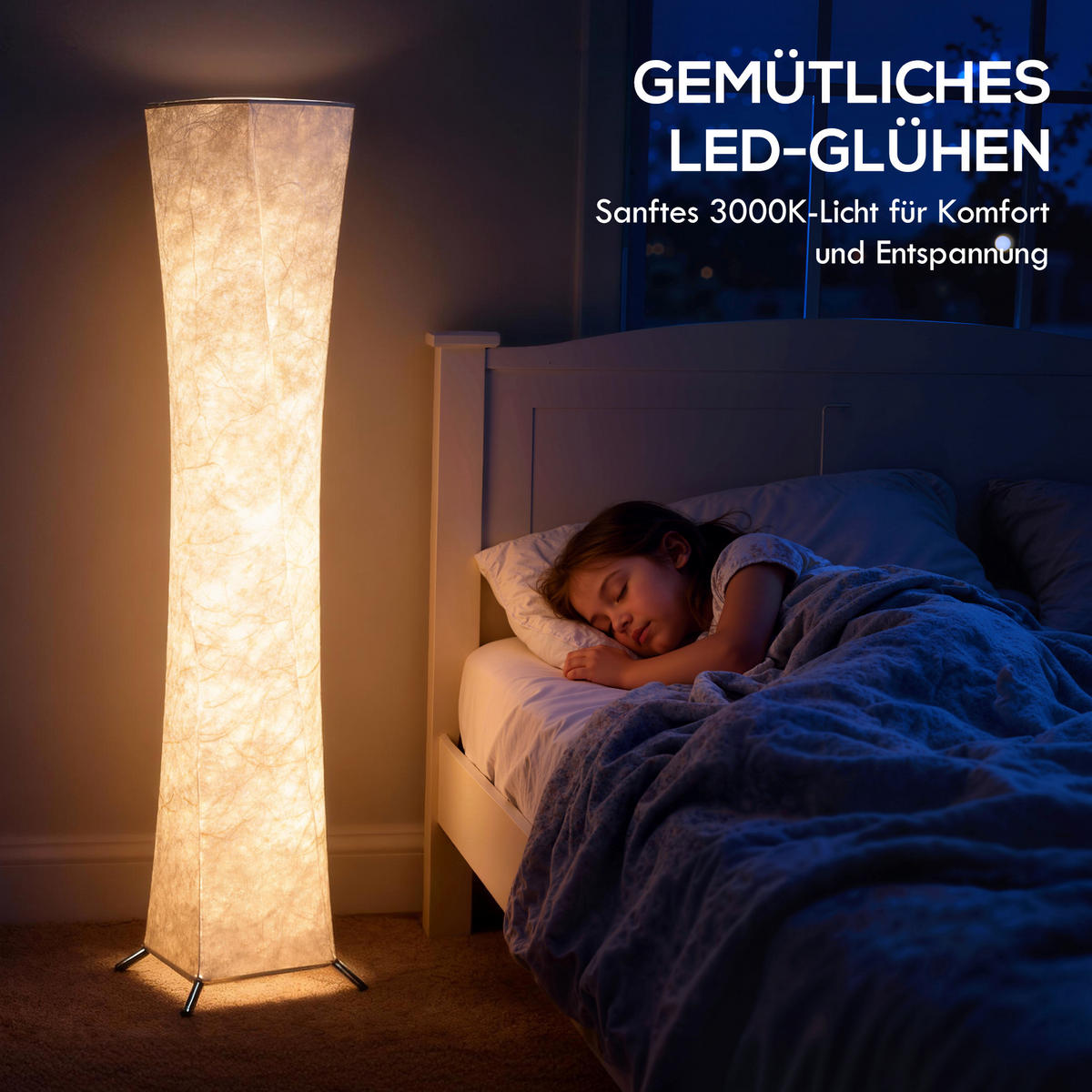 STEHLAMPE Wohnzimmer Dimmbar mit Schirm Warmweiß Lichtfarbe Led - Multicolor, Metall (25/25/129cm) - HOMCOM