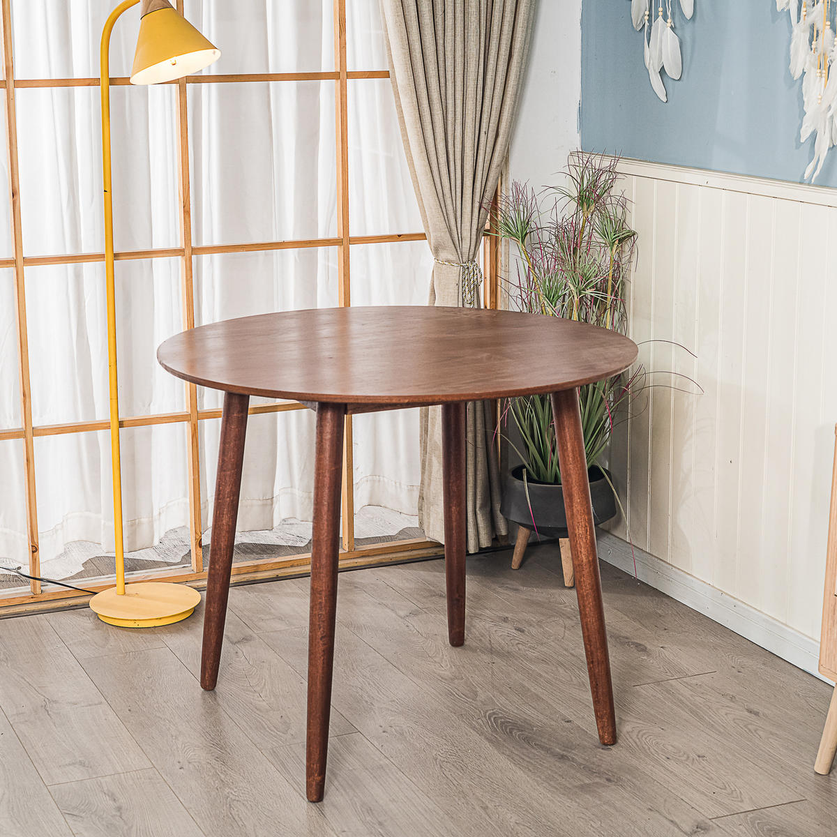 ESSTISCH Rund Braun 90 x 90 x 75 (cm) - Braun, Holz (90/90/75cm) - Nordlys