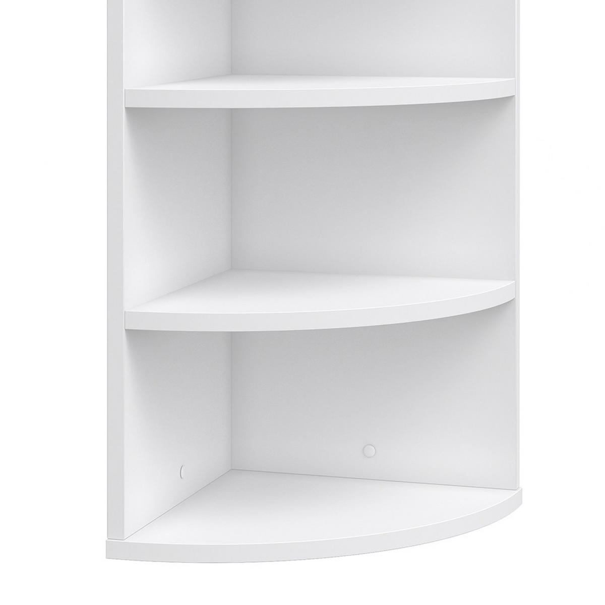 ECKREGAL Ecki Weiß 30 x 60 cm - Weiß, Holzwerkstoff (30/60/30cm) - Vicco