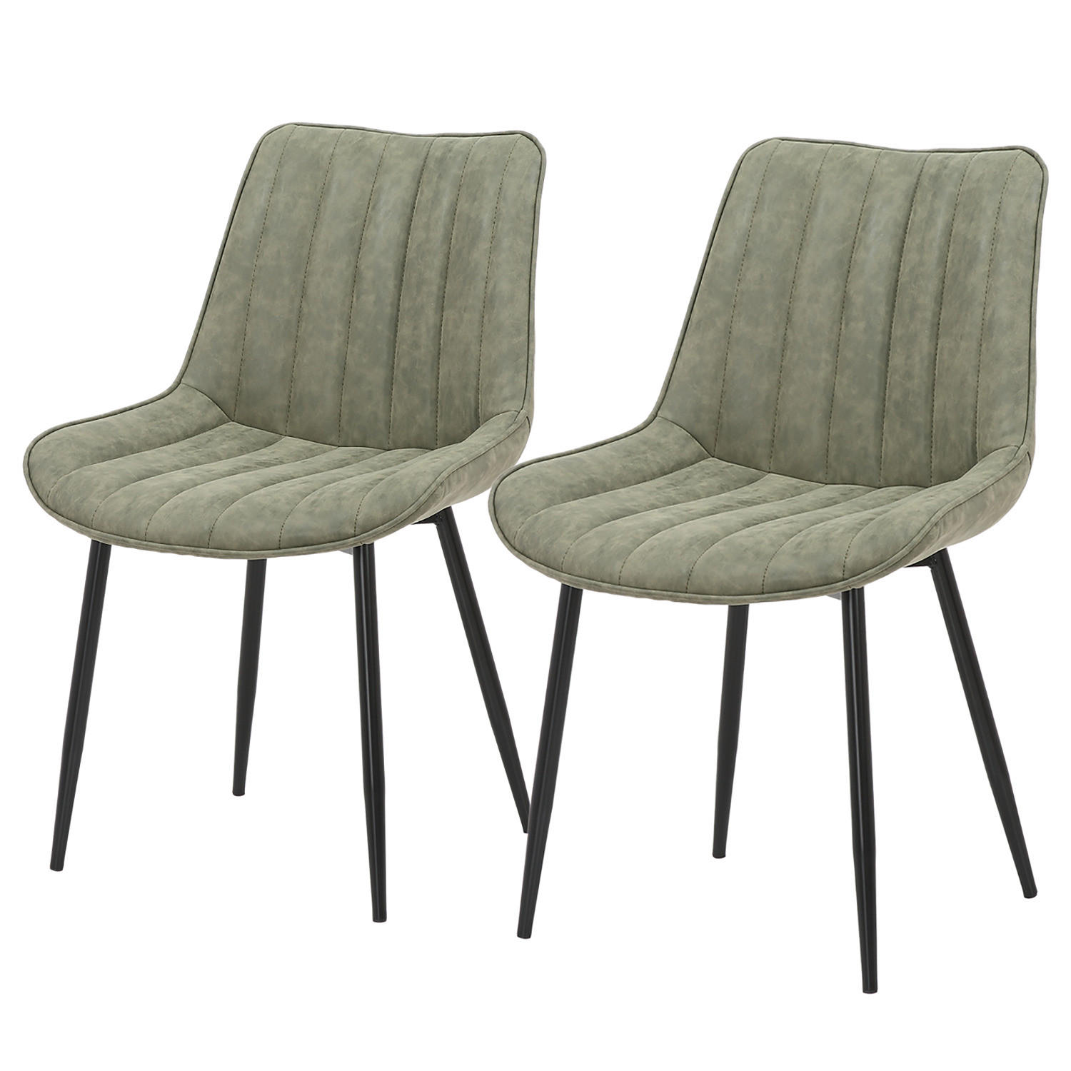 POLSTERSTUHL - Olivgrün, Kunststoff (53/81/60cm) - home24