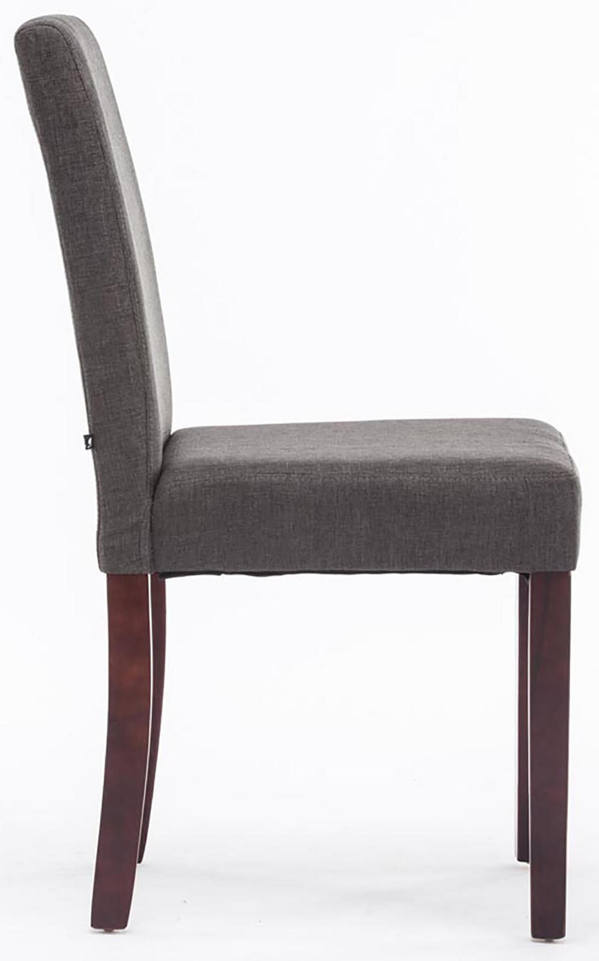 ESSZIMMERSTUHL Ines, 2er Set Stoff, Gestell Holz Cappuccino Dunkelgrau - Dunkelgrau/Cappuccino, Holz/Textil (41/91/47cm) - TPFLiving