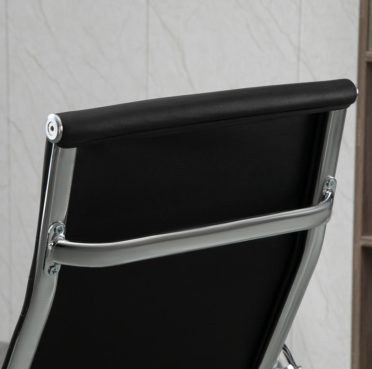 BÜROSTUHL ergonomisch höhenverstellbar mit Wippfunktion Schwarz - Schwarz, Metall (62/114/54cm) - Meubliv
