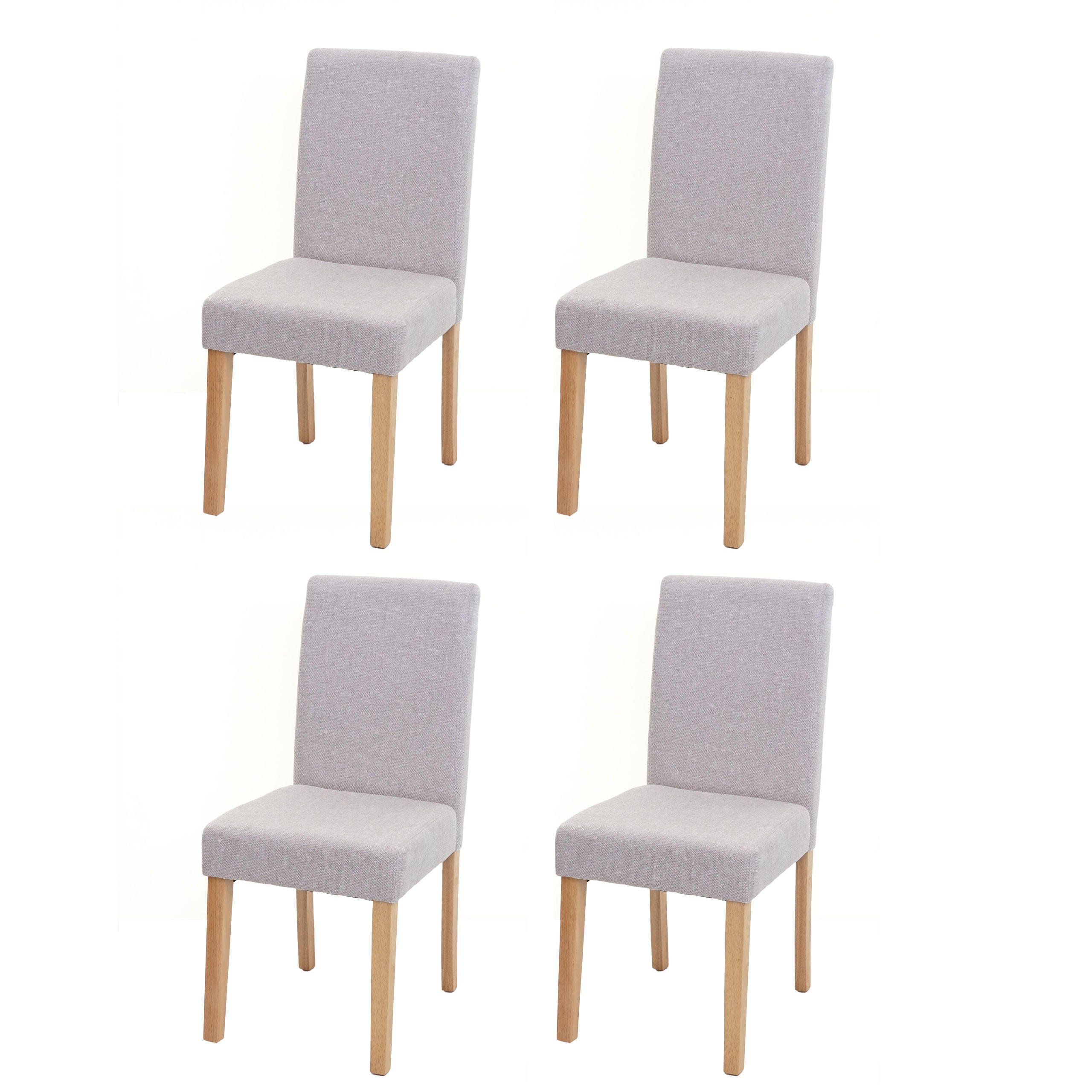 ESSZIMMERSTUHL Beige, Braun 4er-Set - Beige/Braun, Textil (43/90/56cm) - MCW