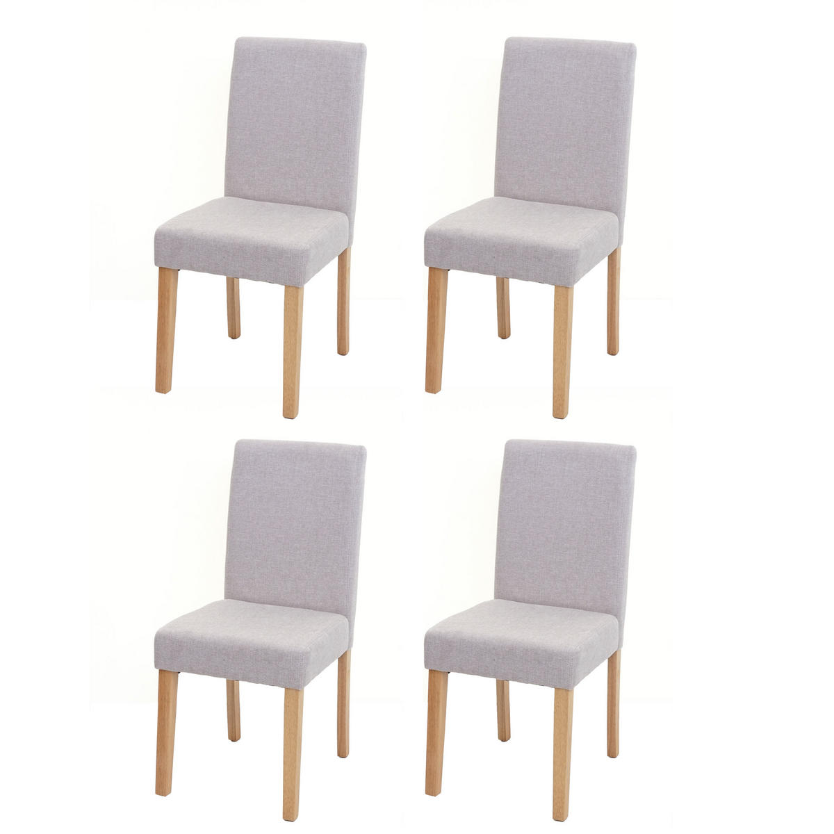 ESSZIMMERSTUHL Beige, Braun 4er-Set - Beige/Braun, Textil (43/90/56cm) - MCW