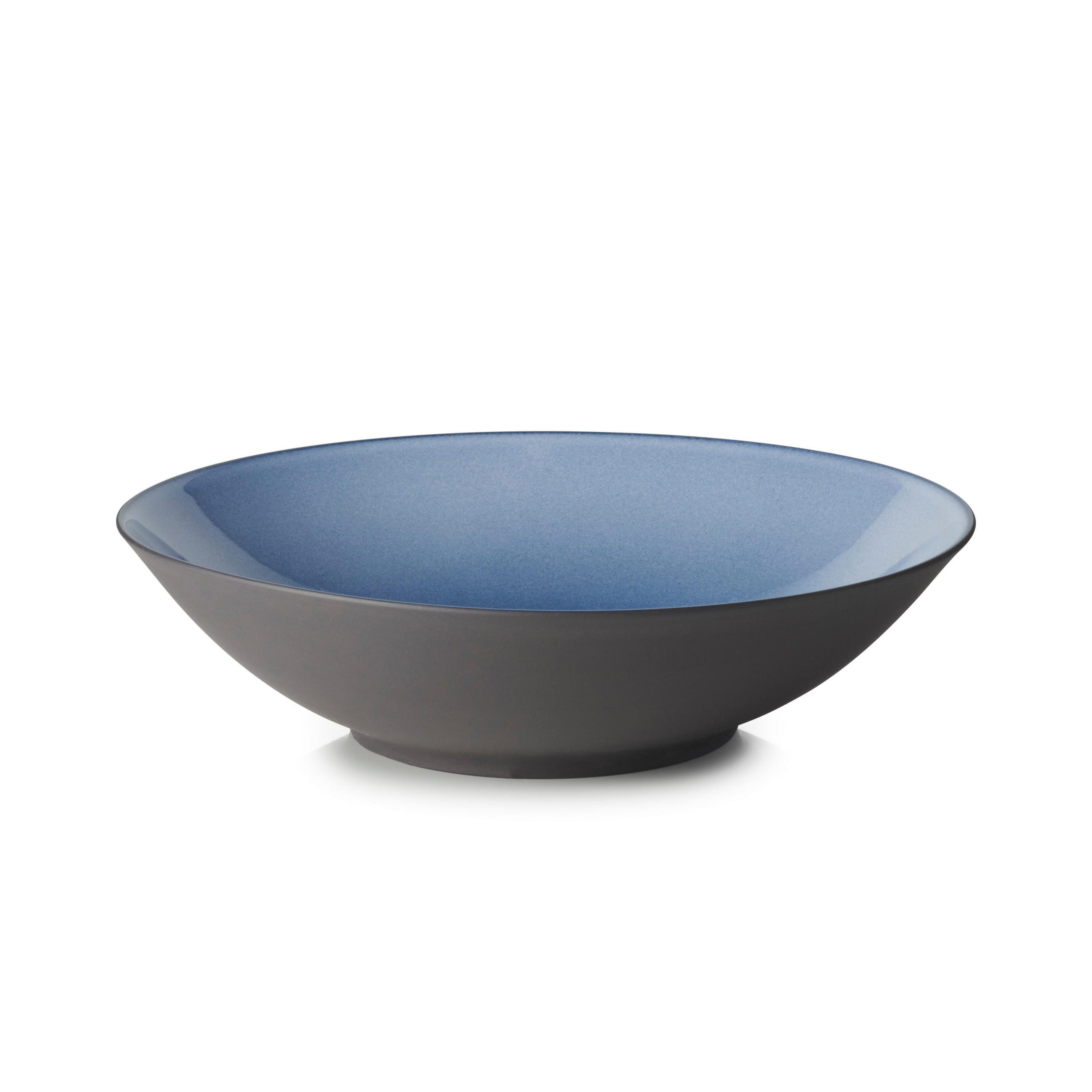 BUFFETSCHALE, EQUINOXE GROSS 33,5 cm Cirrusblau - Blaugrau/Schwarz, Keramik (33.5/9/33.5cm) - Revol Porcelaine France