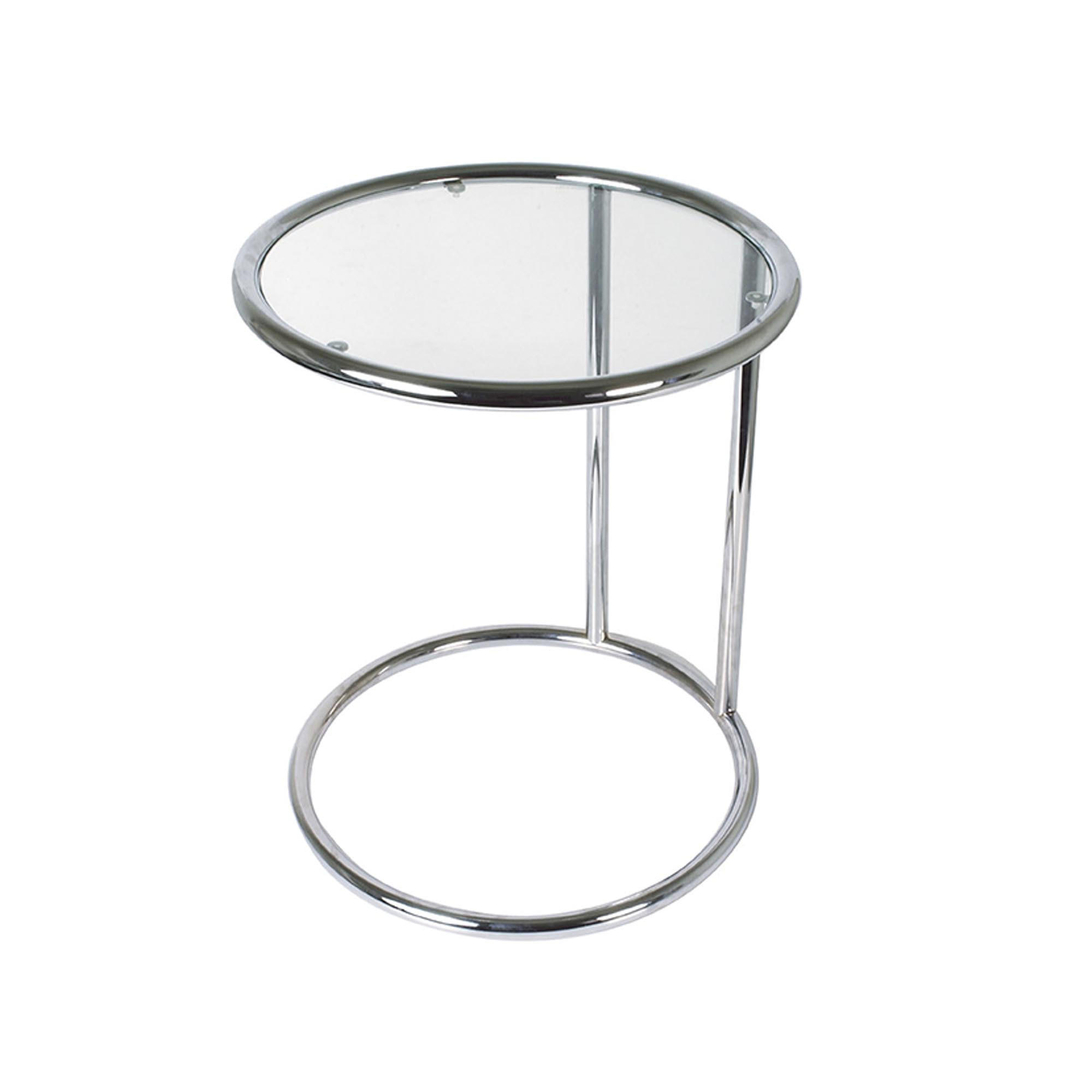 BEISTELLTISCH Glass Chroom 44/44/54 cm - Silberfarben, Glas (44/44/54cm) - Leitmotiv