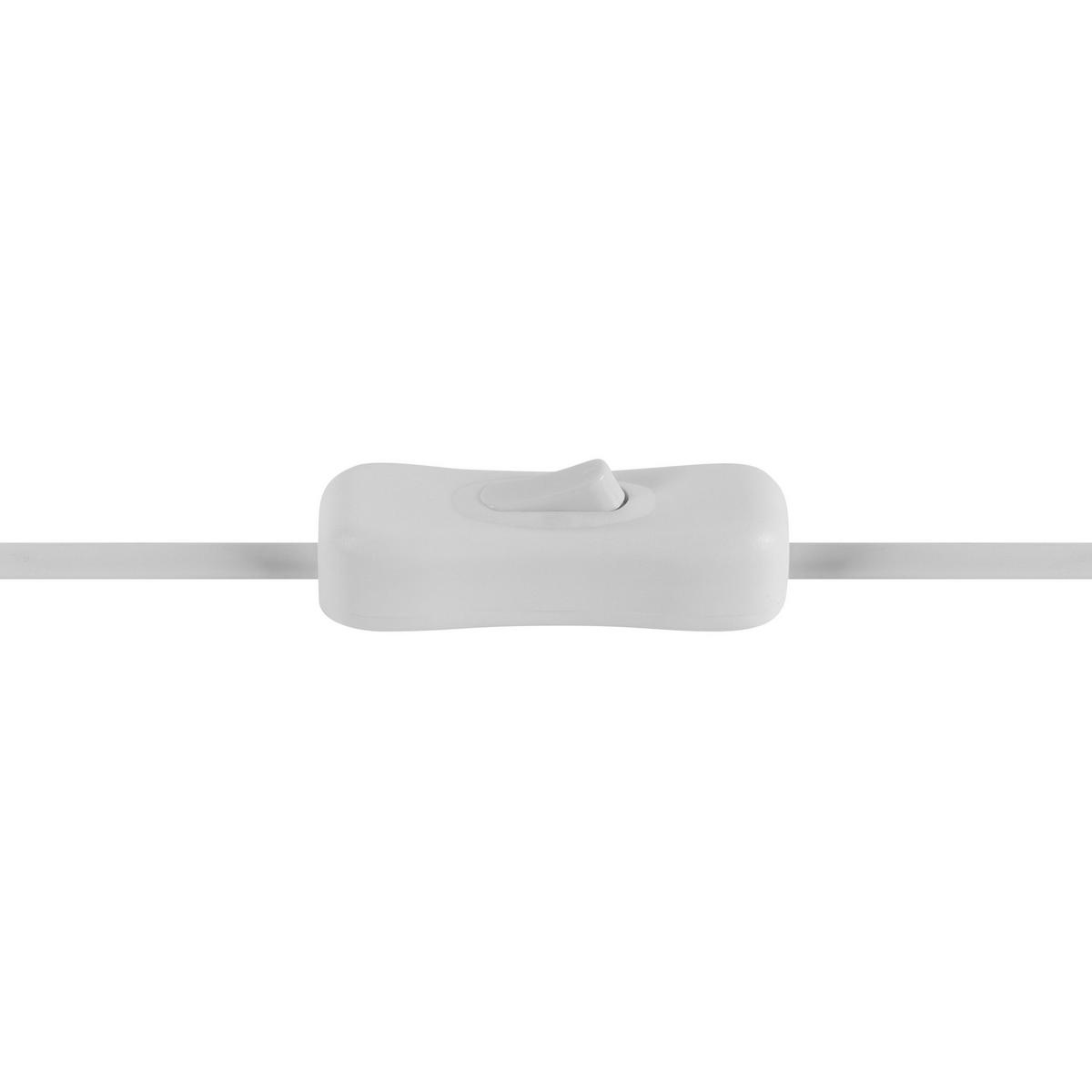 LED-STEHLAMPE Weiß Galetti - Weiß, Metall (25/55/140cm) - Beliani