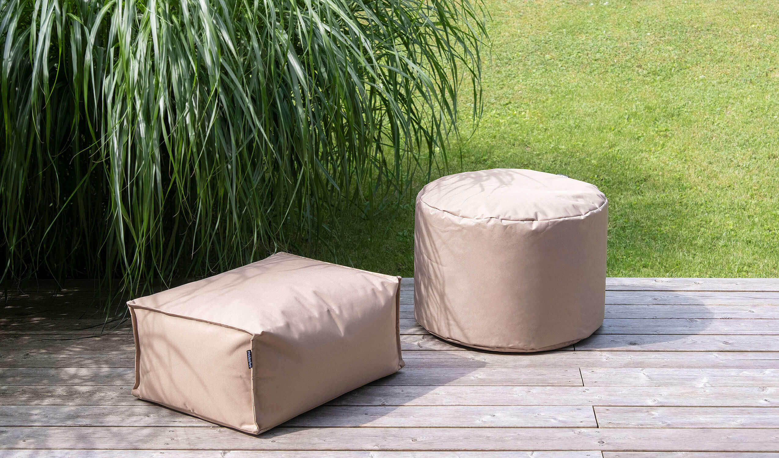 POUF Der Ruhepouf - Grau, Textil (60/40/60cm) - Mokebo