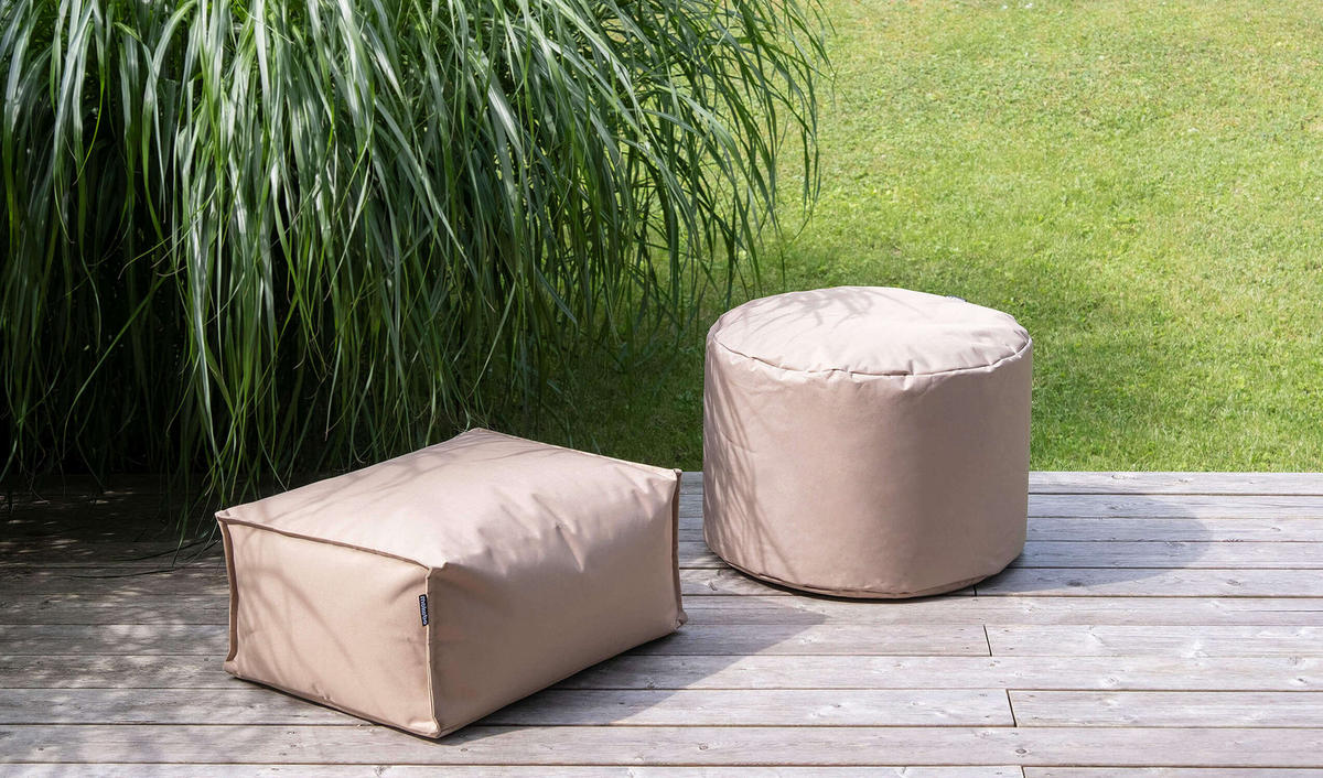 POUF Der Ruhepouf - Grau, Textil (60/40/60cm) - Mokebo