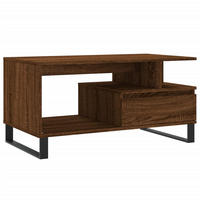 COUCHTISCH Braun Eichen-Optik 90x49x45 cm Holzwerkstoff - Braun, Holzwerkstoff (49/90/45cm) - furnicato