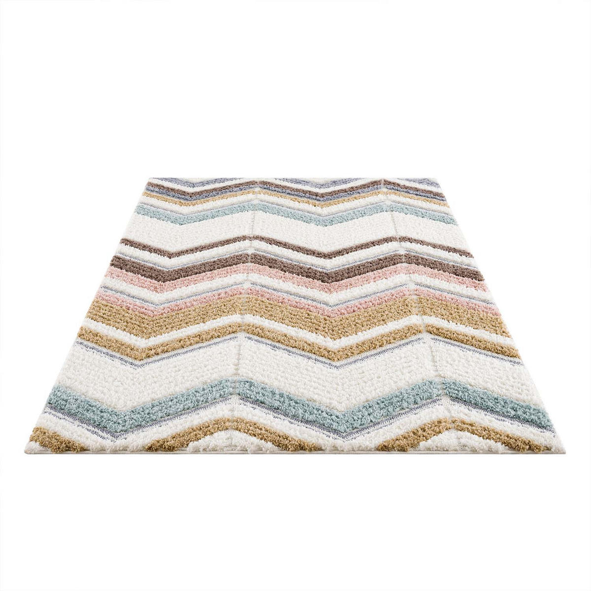 HOCHFLOR-TEPPICH Focus 3009 Multi 140x200 cm - Multicolor, Textil (140/200cm) - carpet city