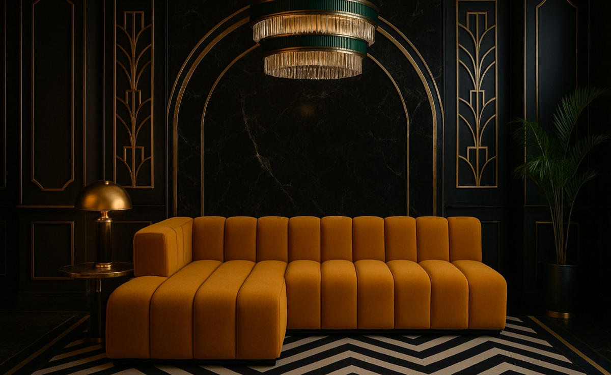 ECKSOFA GRAND L 295 cm, Stoff Salvador, Gelb, Links - Gelb, Holz (295/179cm) - Kaiser Möbel