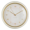 WANDUHR Clarrise Ø 28 cm - Weiß, Kunststoff (5.7/28/28cm) - Atmosphera Createur d´interieur