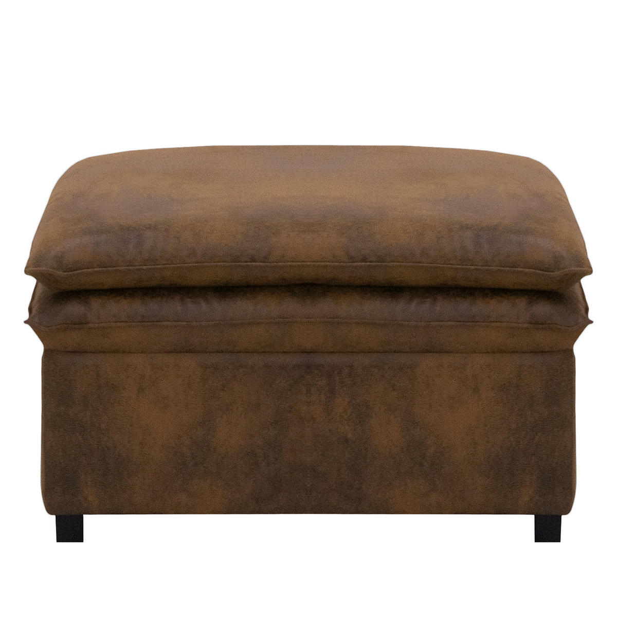 POLSTERHOCKER - Braun, Buchenholz/Textil (80/45/80cm) - home24