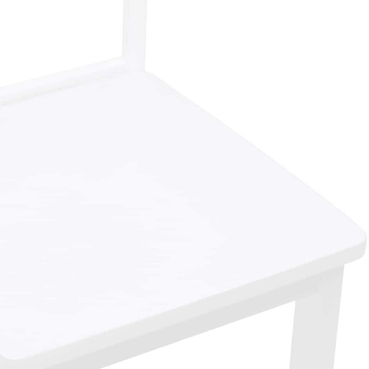 STUHL-SET 2 Stk Ulmenhain 40/89/48 cm - Weiß, Holz (40/89/48cm) - ZMH