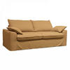 3-SITZER-SOFA, Stoff, Gelb - Gelb, Textil (97/88/205cm) - Oviala