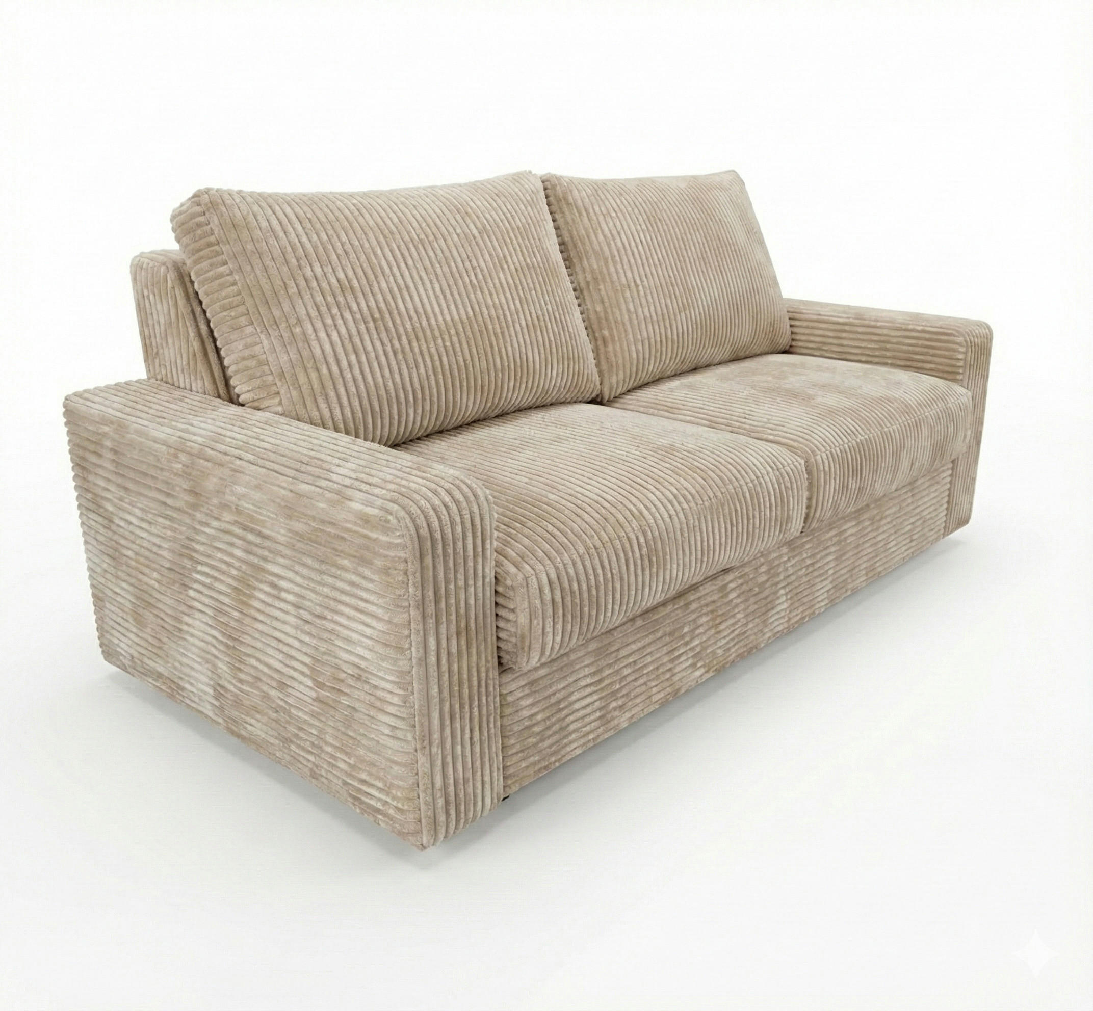 SCHLAFSOFA Siena, sofa mit Bettfunktion, 160x200, Beige - Beige, Textil (200/81/100cm) - AN-Moebel 4u