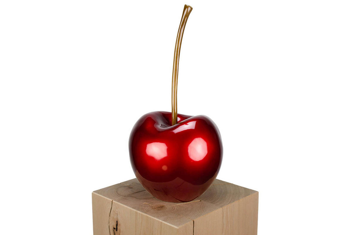 SKULPTUR Rot 24/48 cm - Rot, Stein (2.4/48/23cm) - KUNSTLOFT