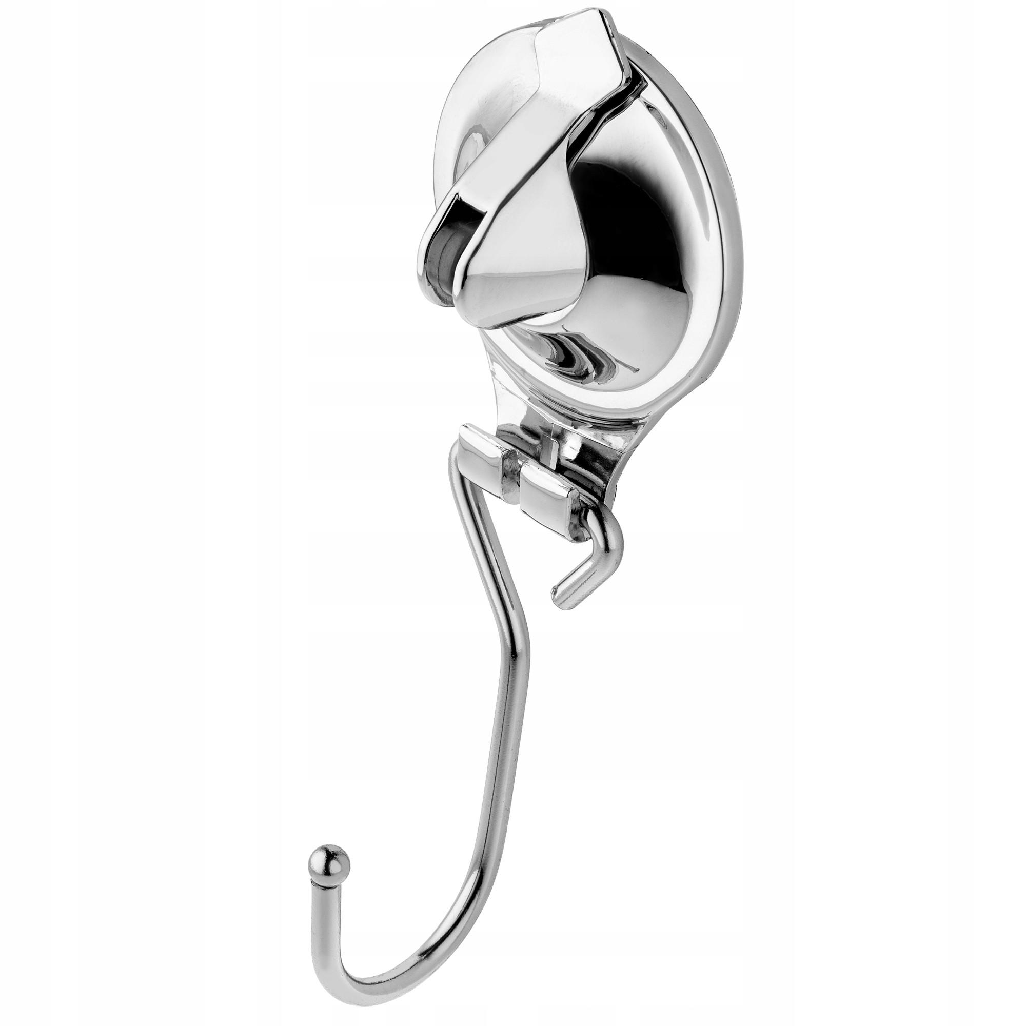 BADAUFHÄNGER mit Saugnapf 16,5 x 6 cm, silber - Silberfarben, Metall (6/17cm) - KADAX