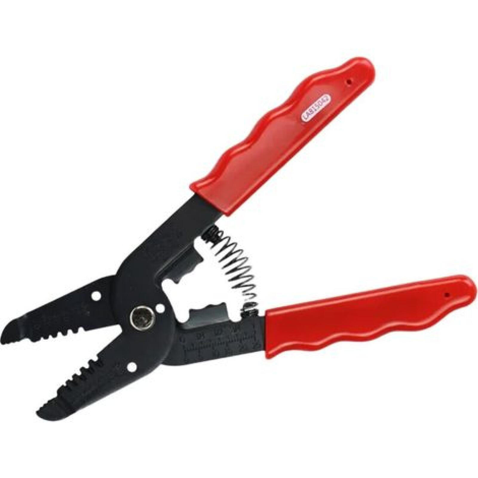 CRIMPZANGE – geeignet für Kabel von 0,9 bis 6,0 mm² - Rot, Metall (1.6/1.05/1cm) - DCA
