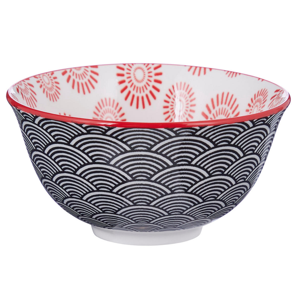 SCHALE (6er Set) Ornaments - Rot, Keramik (11/11/5cm) - BUTLERS