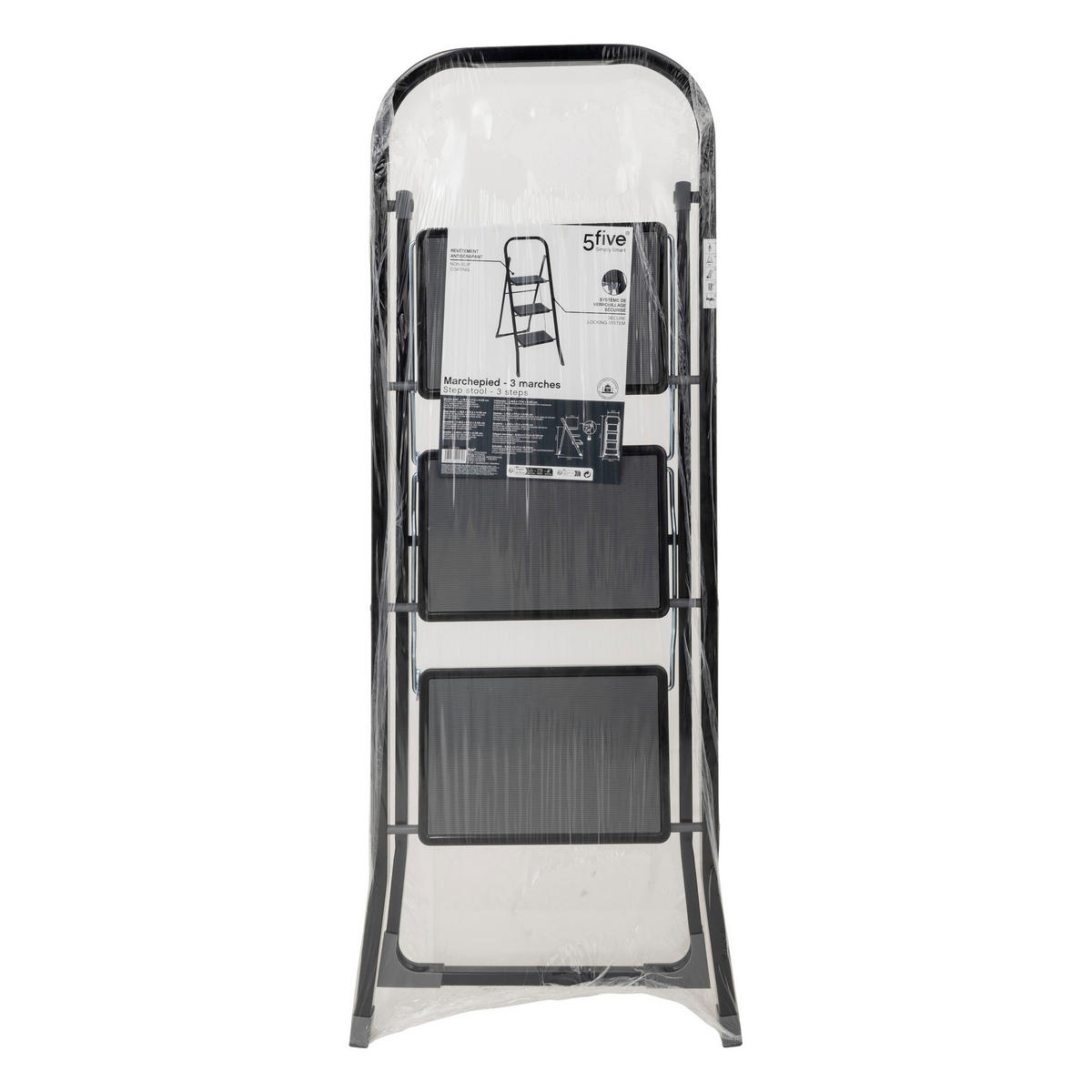 METALLLEITER 73,5/46,5/105,3 cm - Schwarz, Metall (46.5/105.3/73.5cm) - 5five Simply Smart