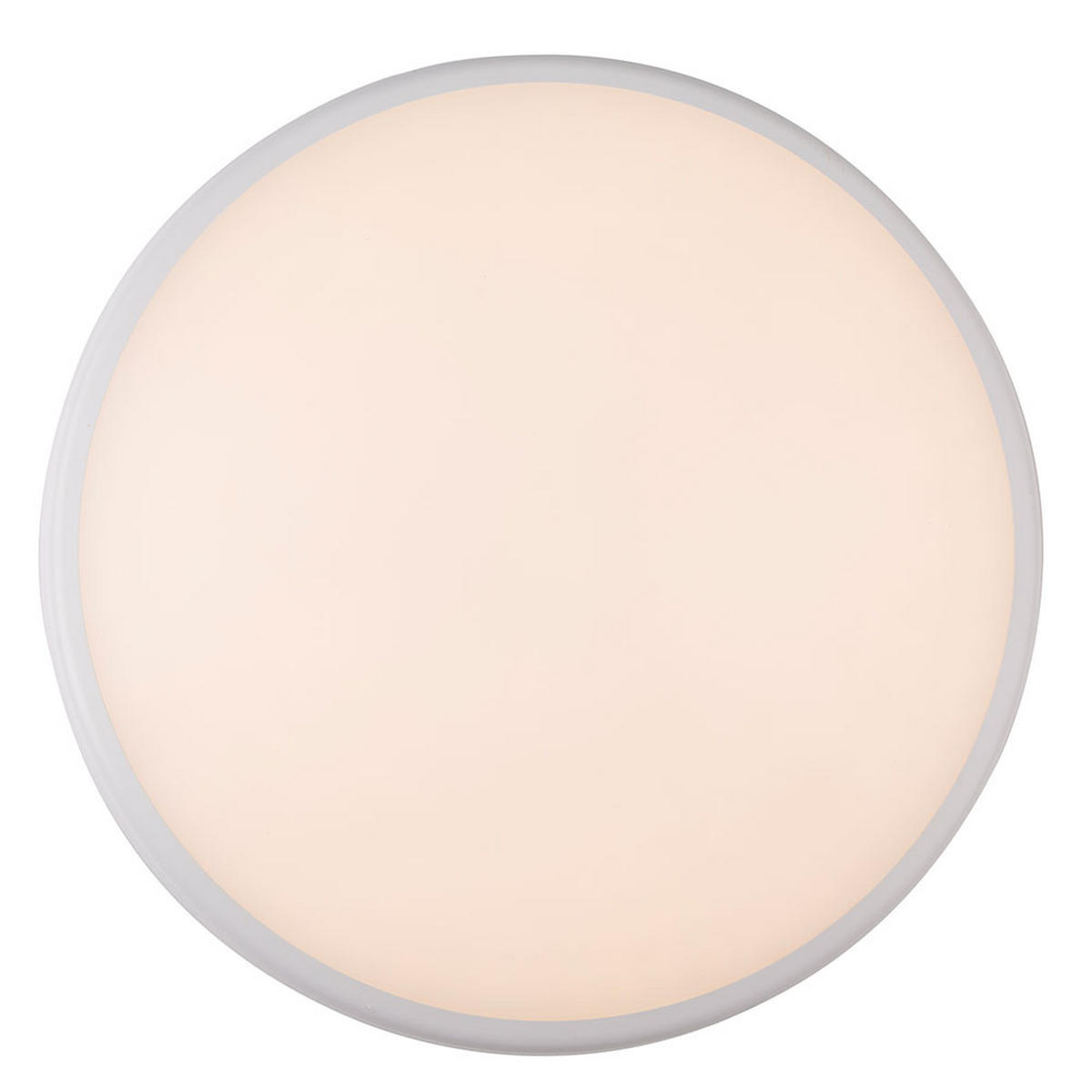 LED DECKENLEUCHTE AEMON Weiß Matt - Weiß, Kunststoff (40/40/4.8cm) - Globo Lighting