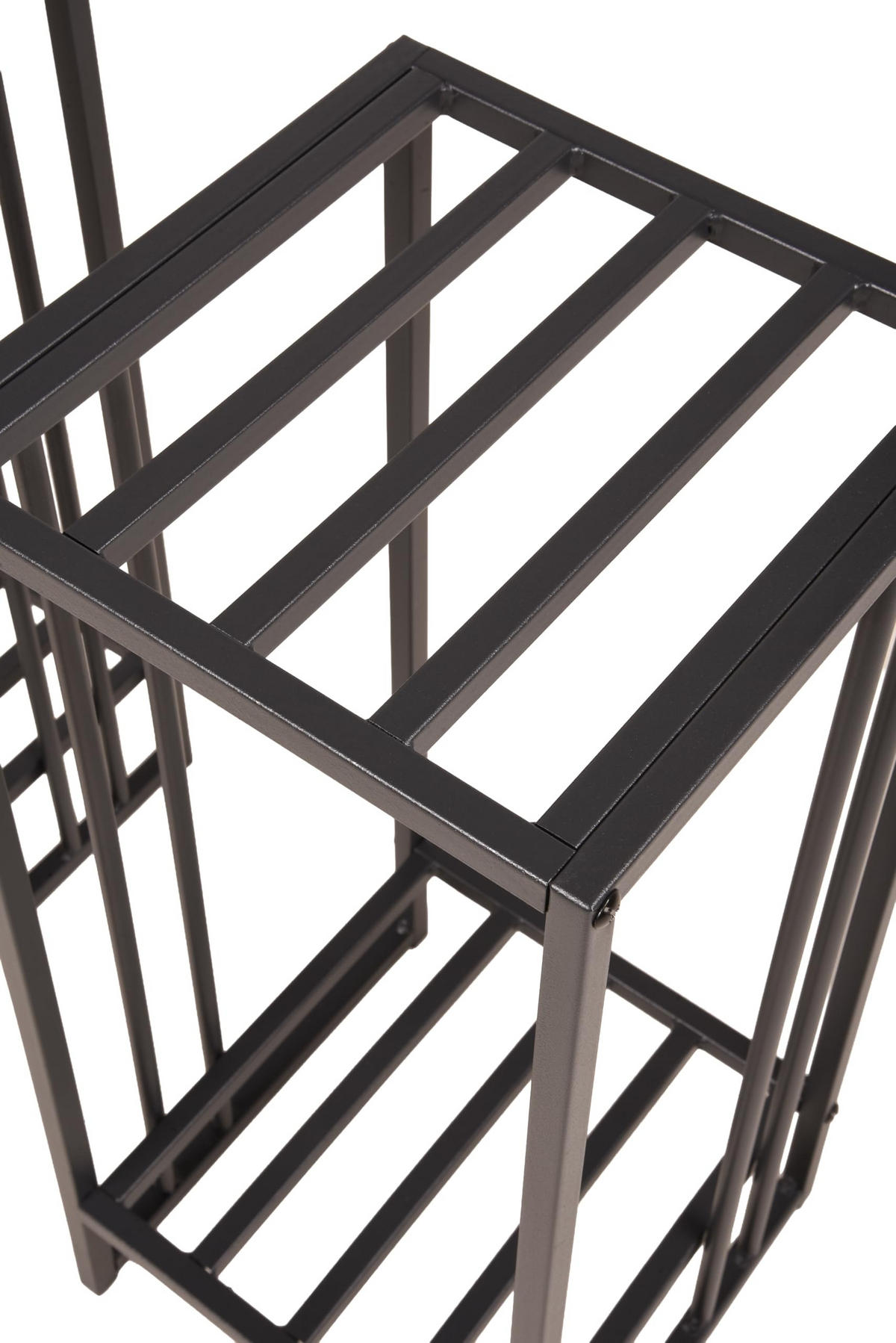 PFLANZSTÄNDER Georg 3er Set, schwarz Schwarz Stahl Blumenständer - Schwarz, Metall (25/25/55cm) - DELUKE