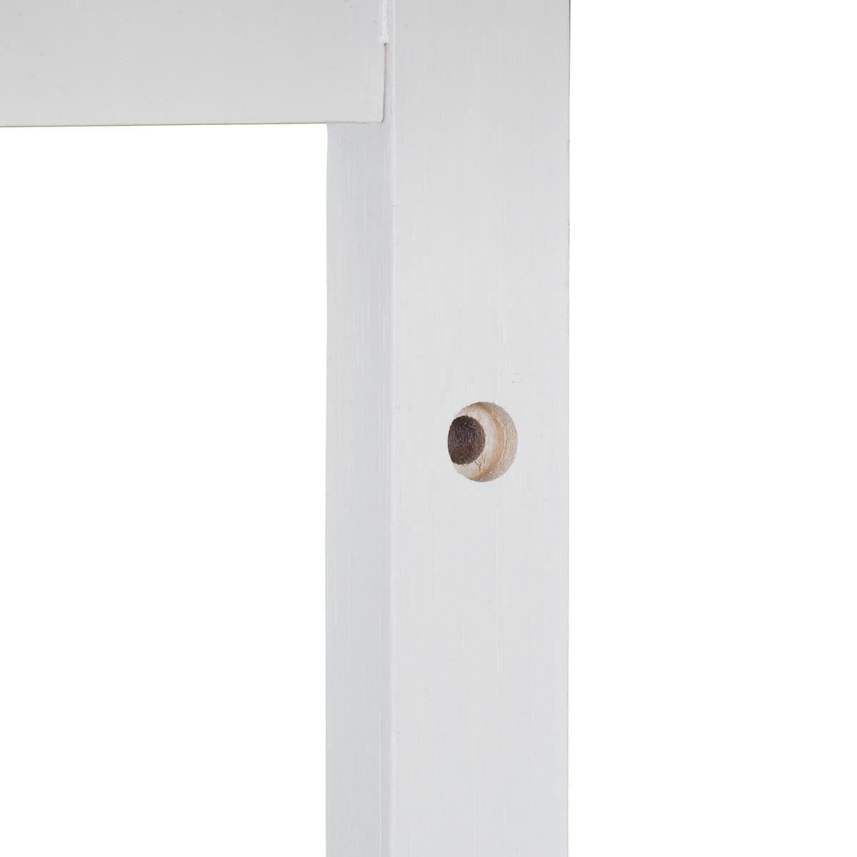 NÁSTENNÝ vešiak s policou - biela, kov/drevo (75/18/16cm) - Relaxdays