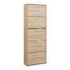 SCHUHSCHRANK Sykkylven - Sonoma Eiche, Holzwerkstoff (60/169/24cm) - [en.casa]