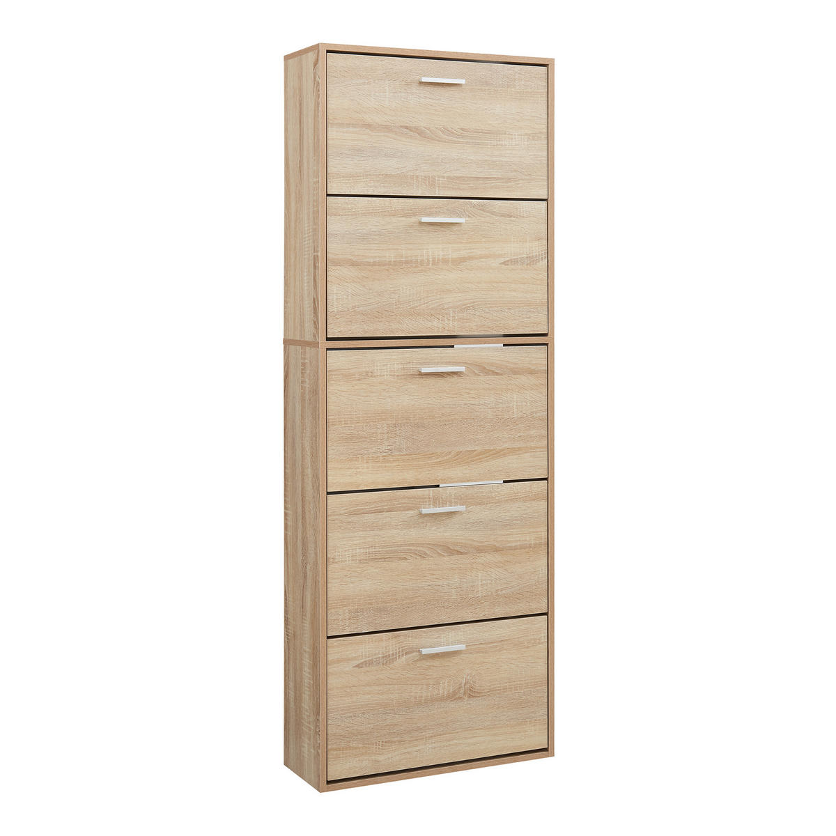 SCHUHSCHRANK Sykkylven - Sonoma Eiche, Holzwerkstoff (60/169/24cm) - [en.casa]