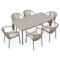 GARTENMÖBELSET TAVALO - Champagner, Textil/Metall - IDIMEX