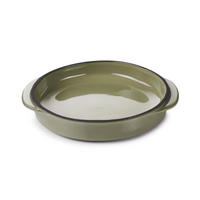 SCHÄLCHEN CARACTERE mit Griffen 14 cm Kardamom - Dunkelgrün, Keramik (14cm) - Revol Porcelaine France
