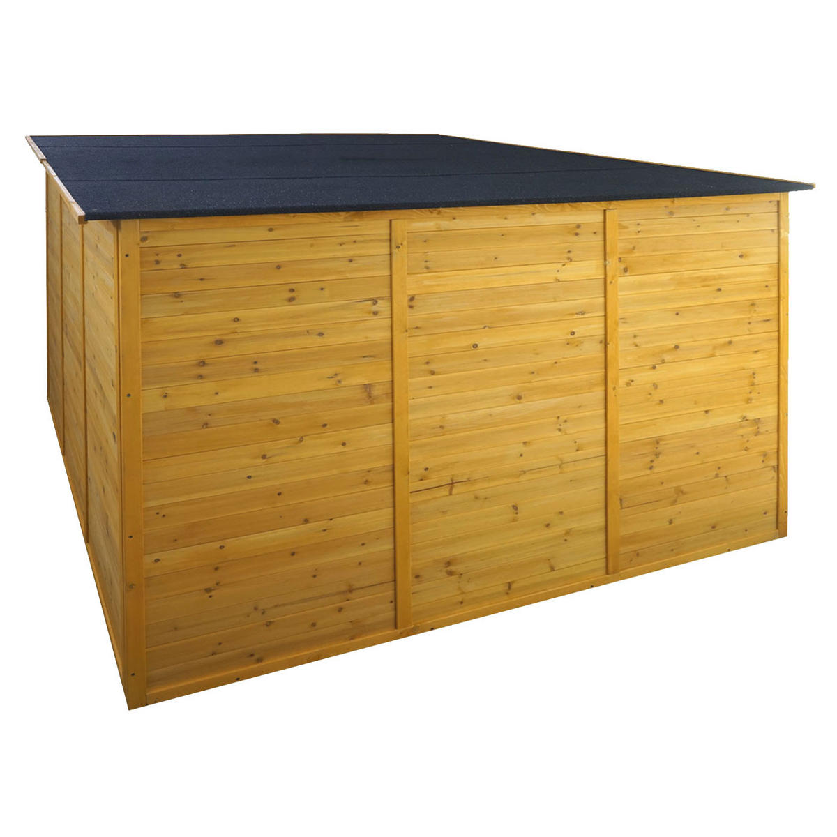 2ER-FAHRRADGARAGE Braun - Braun, Holz (200/151/200cm) - MCW