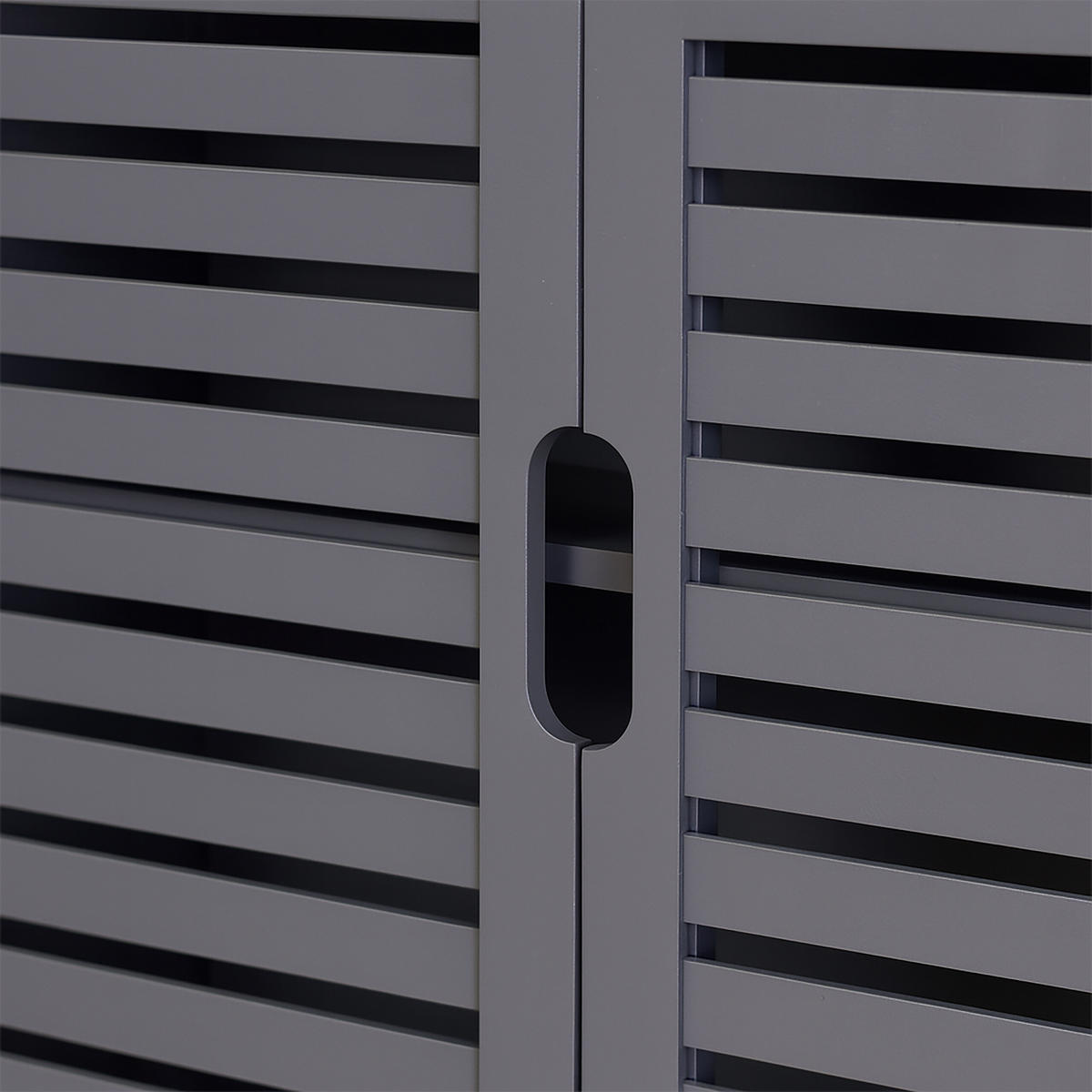 HÄNGESCHRANK - Grau, Holz/Holzwerkstoff (59/66/21cm) - Relaxdays