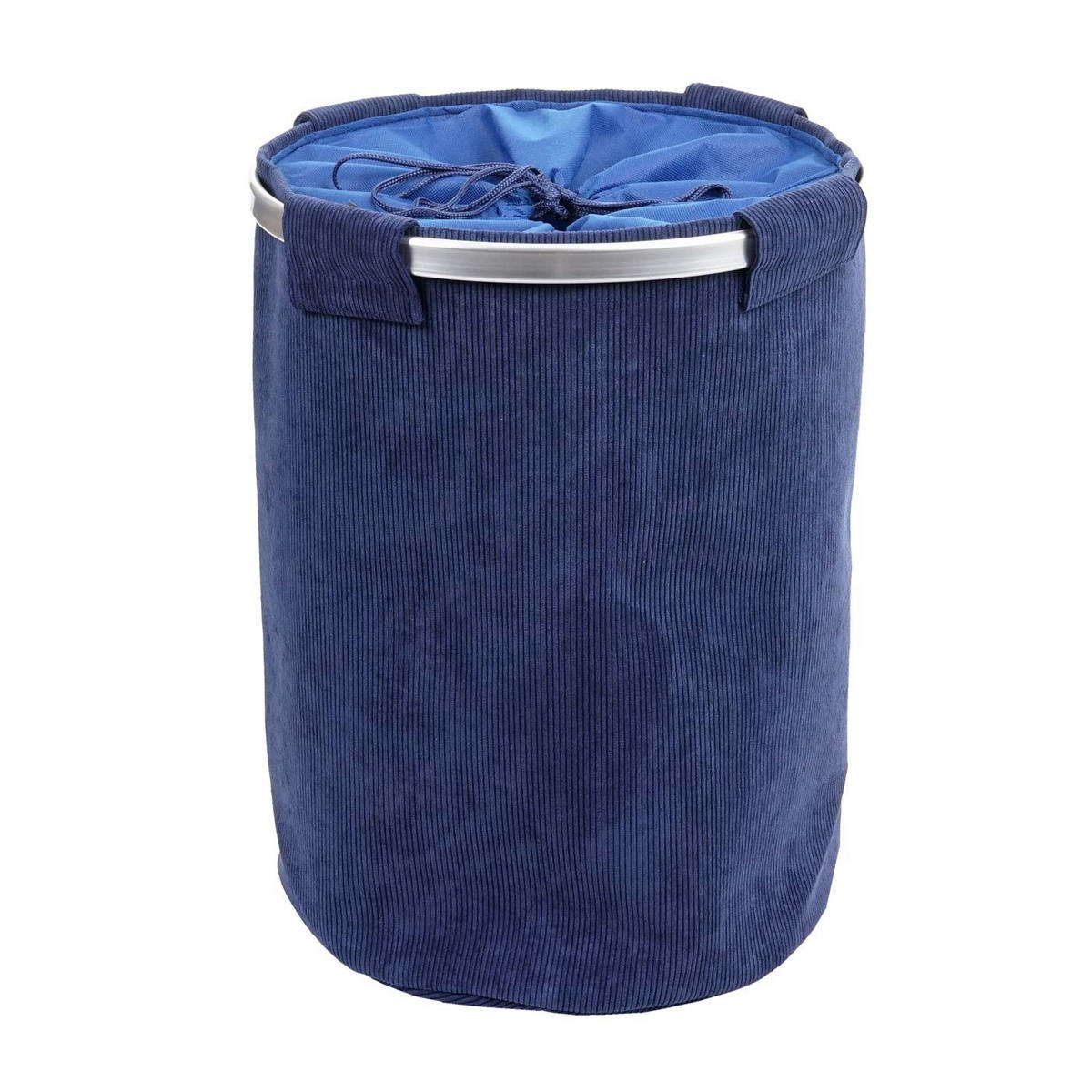 KOŠ NA PRÁDLO S SIETOU 65L Modrý - modrá, textil (39/55/39cm) - MCW