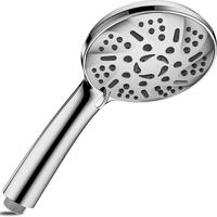 DUSCHKOPF Wassersparend 9 Strahlarten Hochdruck Verchromt - Silberfarben, Metall (12/12.7/25cm)