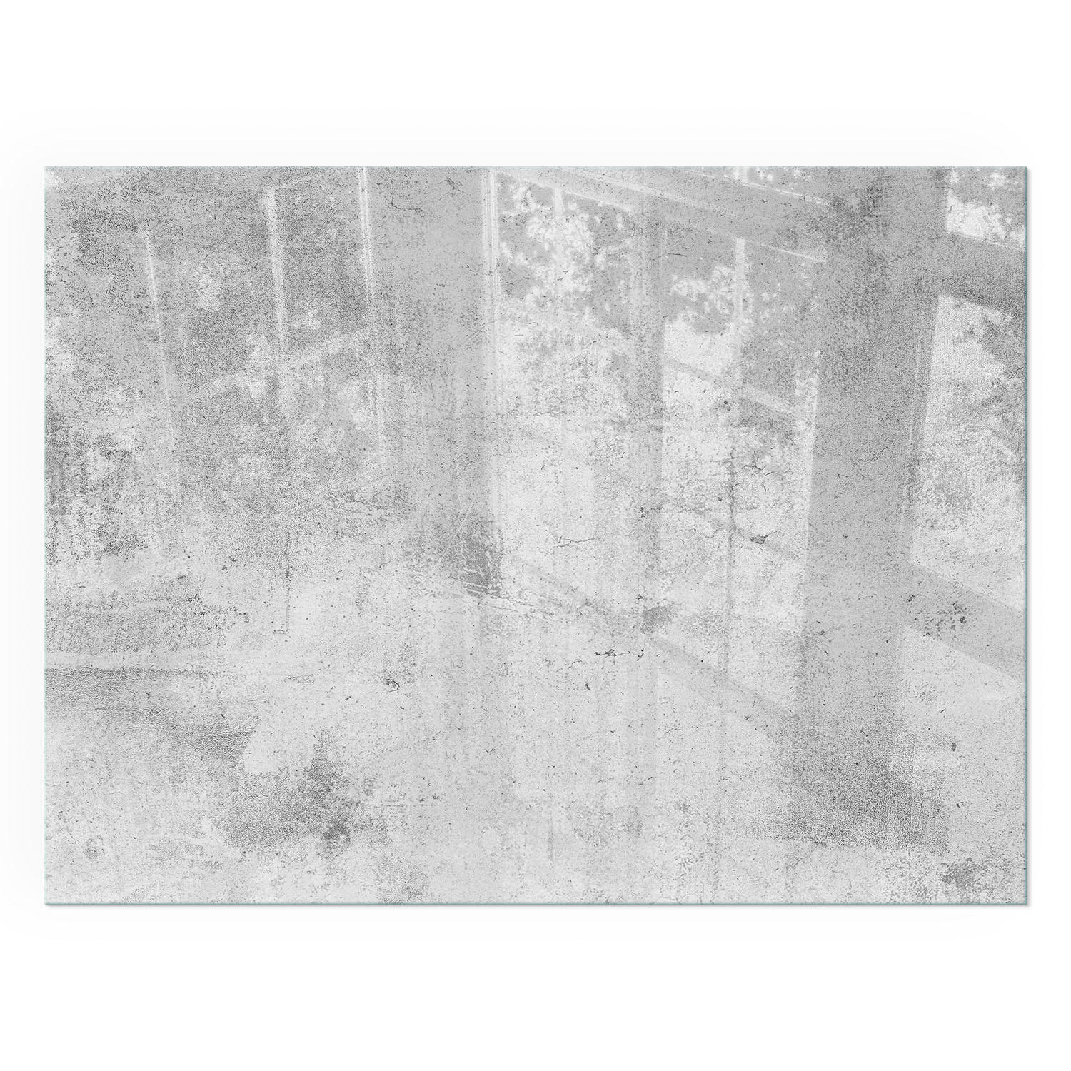 GLASPLATTE für Kamin 80x60 cm - Grau, Glas (80/60/0.4cm) - TULUP