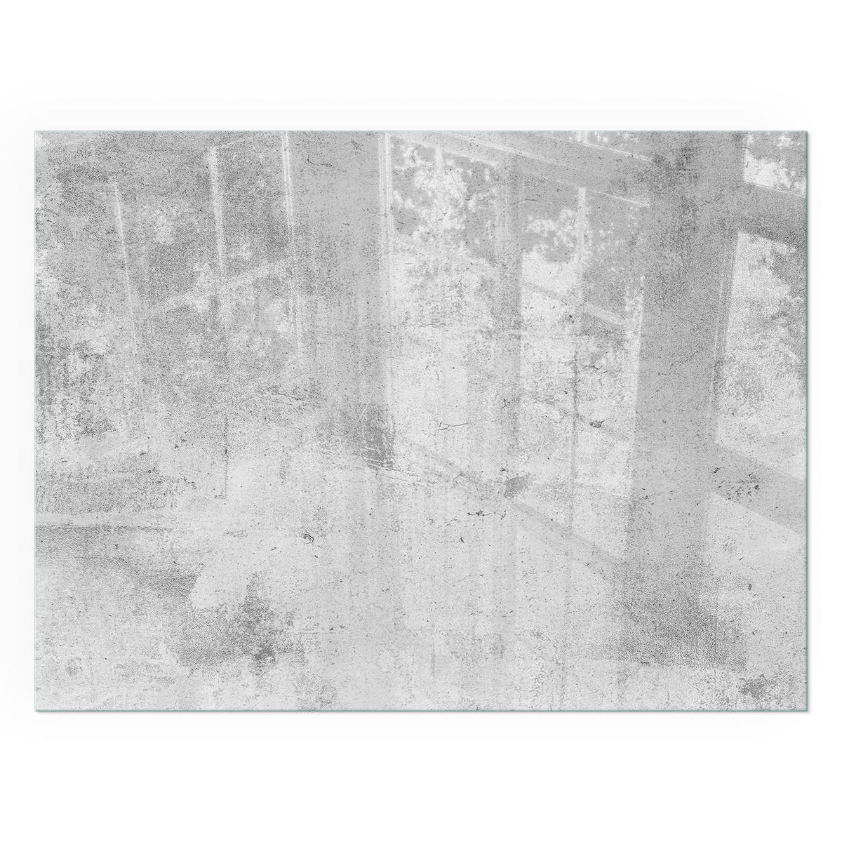 GLASPLATTE für Kamin 80x60 cm - Grau, Glas (80/60/0.4cm) - TULUP