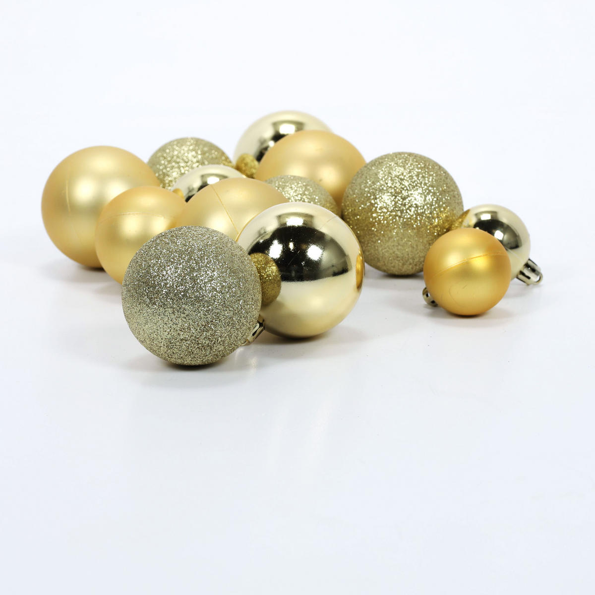 WEIHNACHTSKUGELN Set 70er-Set - Goldfarben, Kunststoff (28/16/37cm) - Home Styling Collection