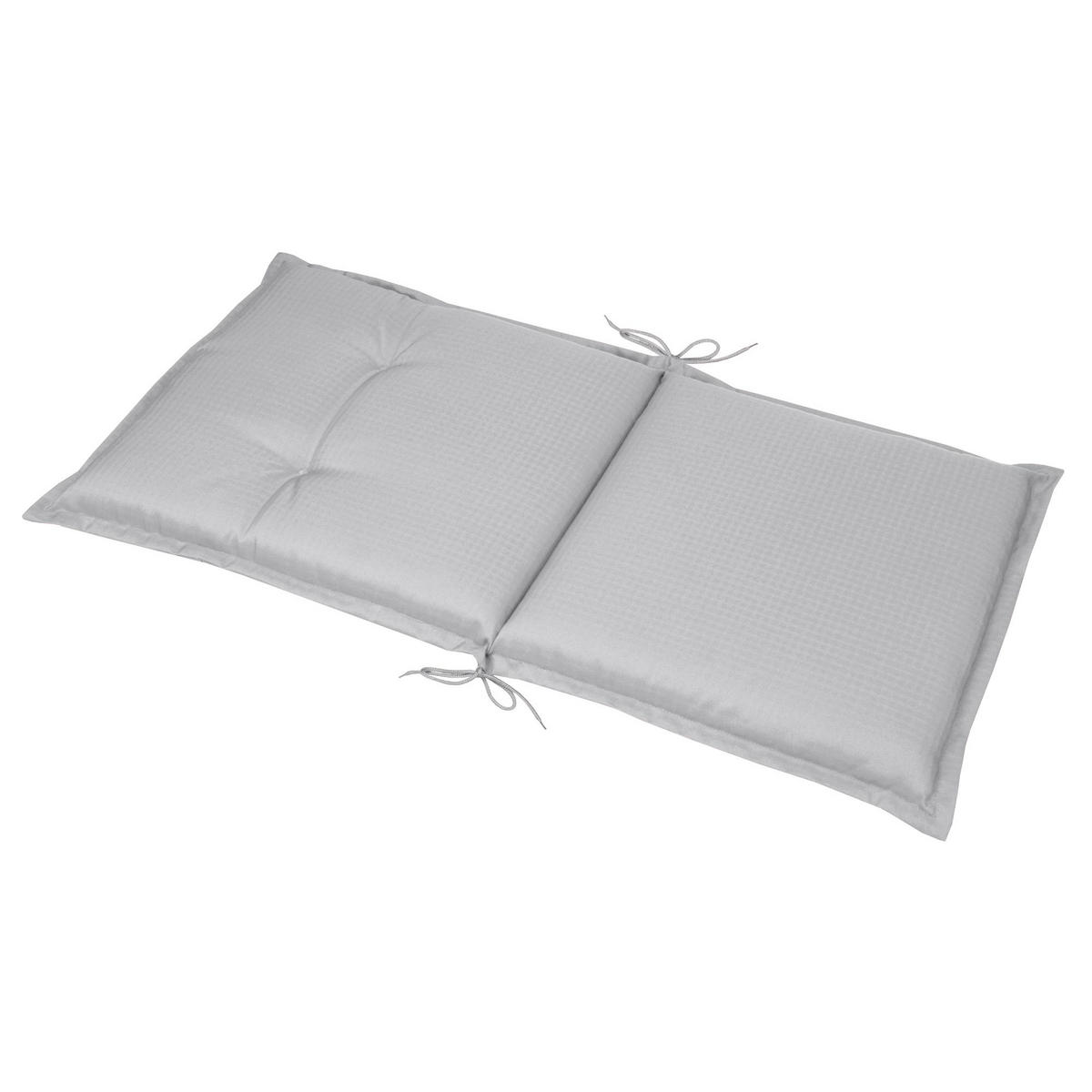 NIEDERLEHNERAUFLAGE Flair NL 100/50/8cm Hellgrau - Hellgrau, Textil (50/6/100cm) - Beautissu 