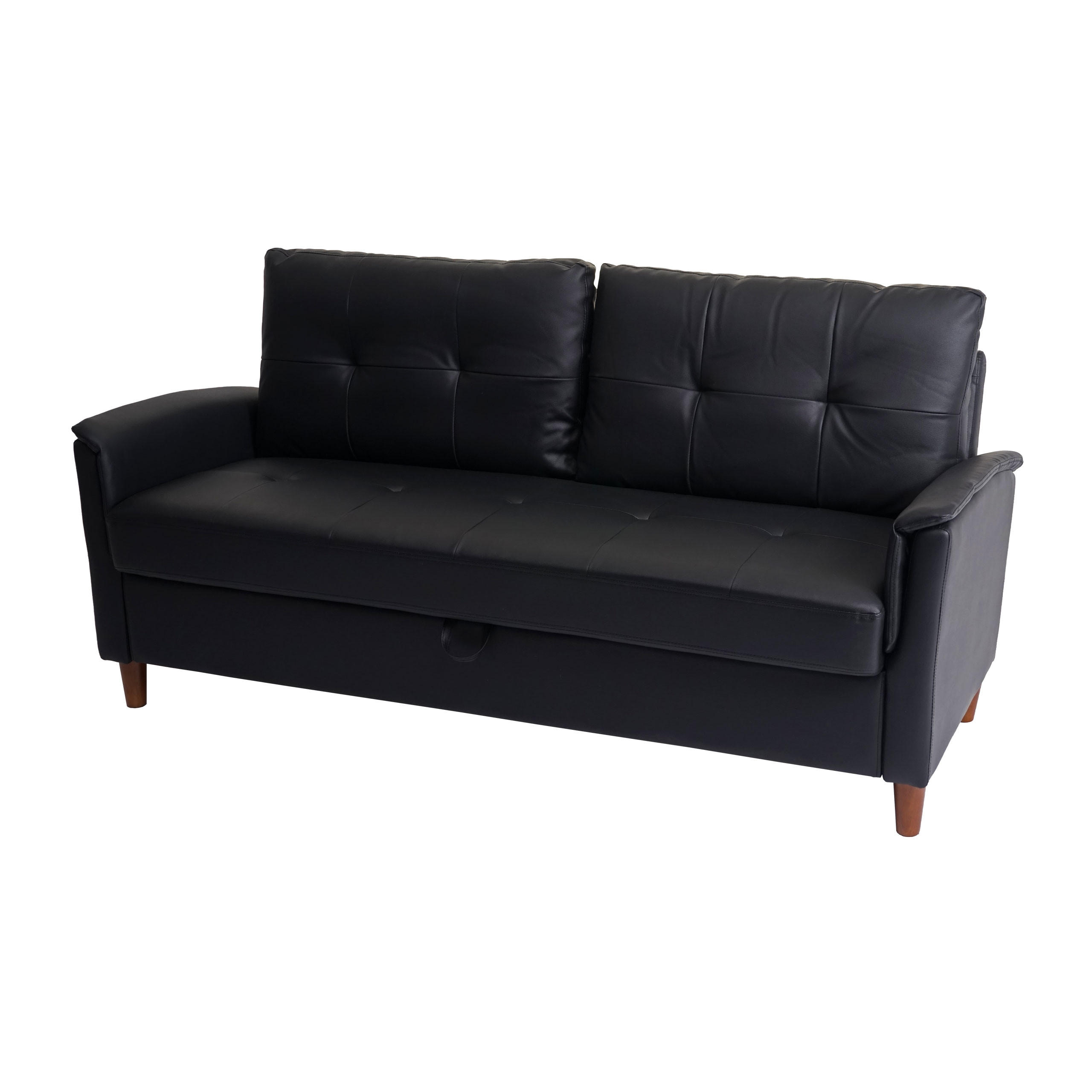 3-SITZER-SOFA Schwarz - Schwarz, Textil (178/87/78cm) - MCW