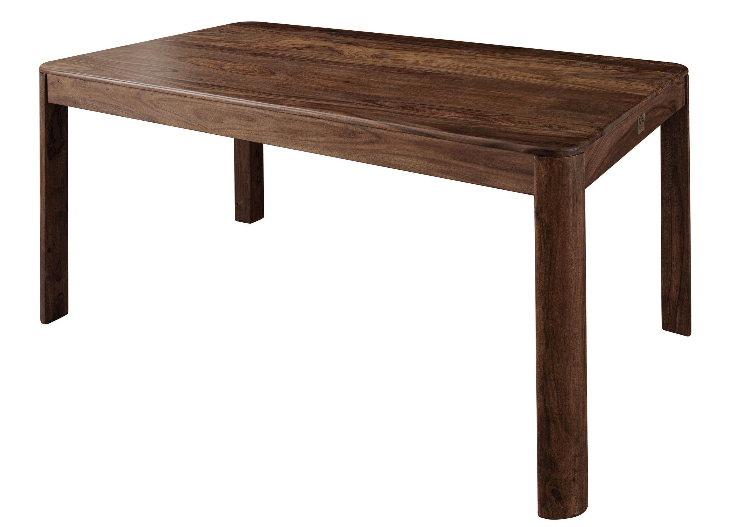 ESSTISCH Sheesham 200x100x76 smoked cherry gebeizt TORONTO #125 - Dunkelbraun, Holzwerkstoff (100/200/76cm) - Massivmoebel24