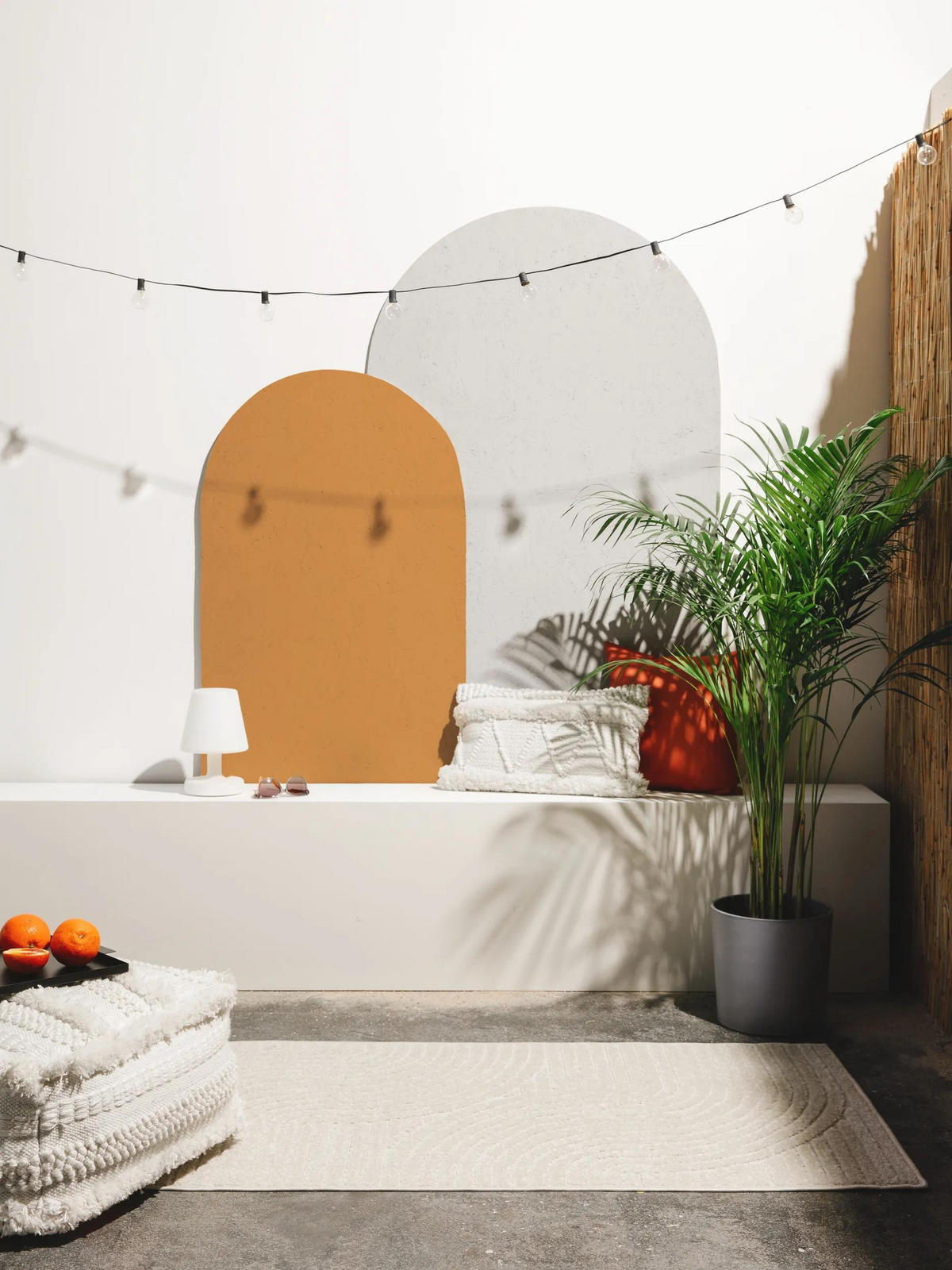 OUTDOORLÄUFER Mars Cream 80x240 cm - Creme, Naturmaterialien/Textil (80/240cm) - benuta Pop