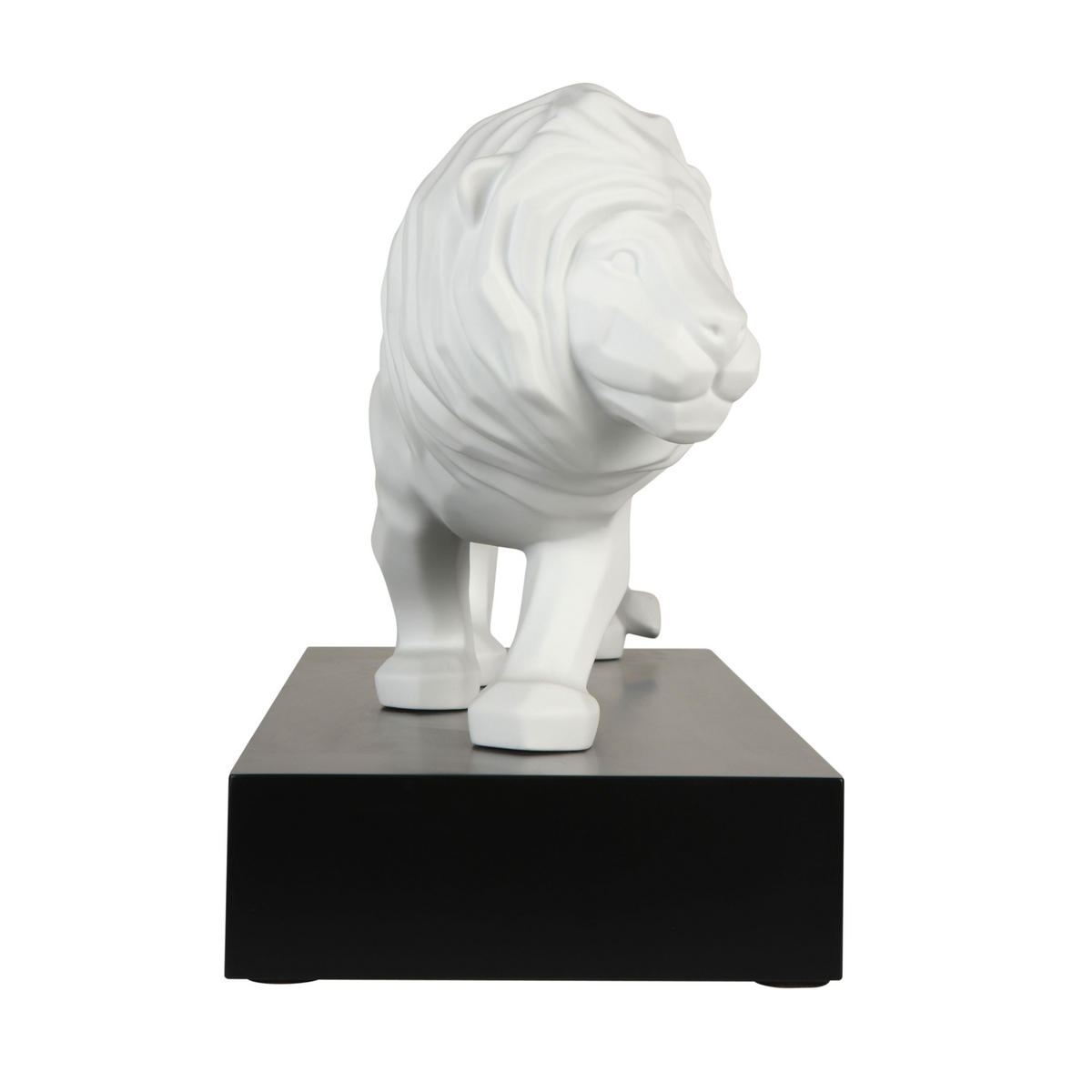 DEKOOBJEKT Studio 8 - Löwe, Biskuit-Porzellan, Antikweiß, 27 cm - Weiß, Keramik (18/27/43.5cm) - Goebel
