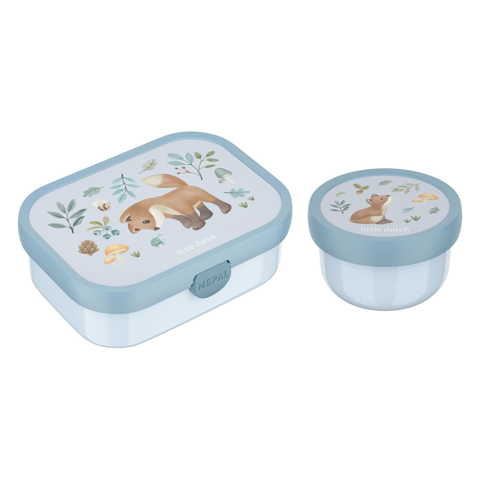 OBST- UND BENTOBOX Campus (2025) Forest Friends 300 & 750 ml 2er Set - Hellblau, Kunststoff (1/1/1cm) - Mepal