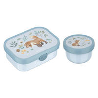 OBST- UND BENTOBOX Campus (2025) Forest Friends 300 & 750 ml 2er Set - Hellblau, Kunststoff (1/1/1cm) - Mepal