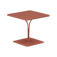 GARTENTISCH - L. 80 cm - Metall - Terracotta - MIRMANDE von MYLIA - Braun, Metall (80/80/75cm) - Vente-Unique