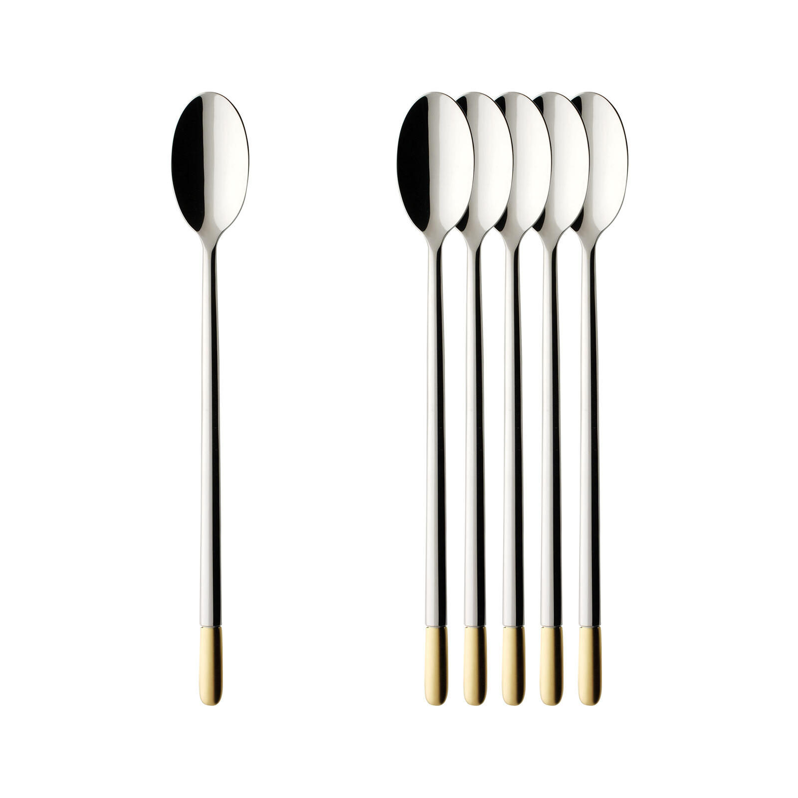LATTE-MACCHIATO-LÖFFEL Ella edelstahl 19,8 cm 6er Set - Silberfarben, Metall - Villeroy & Boch